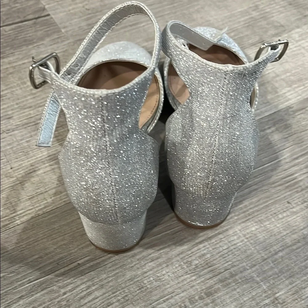 Silver Sparkle Dress Shoes